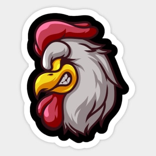 ROOSTER HEAD Sticker